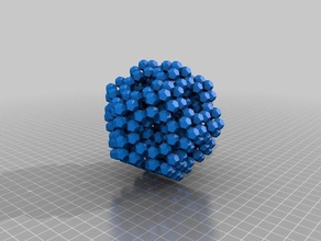 dodecaedro array di simmetria sculture 3d print model - Mito3D