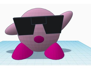 kirby sunglasses 3d printing cool epic 40k nintendo 3d print model - Mito3D