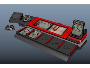 resident evil 2, jogador do organizador brinquedo jogo os acessórios boardgame 3d print model - Mito3D