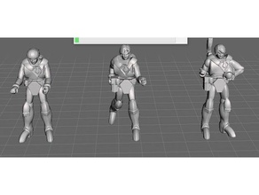 robotech zentraedi lt combat armor team 4 3 tech units games rrt wargame 3d print model - Mito3D