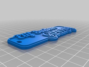 elif sudem llaveros personalizado 3d print model - Mito3D