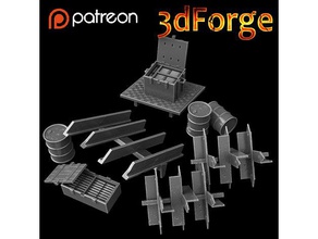 trench warhammer 40k kill team toy game accessories terrain wargaming 3d print model - Mito3D