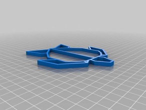 meine angepasste origami Schildkröte dickere Linien Tiere 3d print model - Mito3D