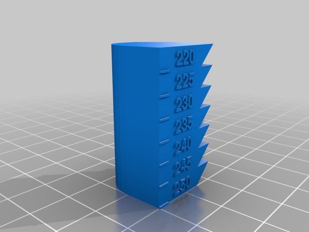 my customized heat tower 220-250 3d printing tests 3D print model - Mito3D