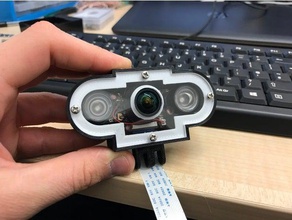 lampone pi3 ir macchina fotografica grandangolare impermeabile custodia 3d la stampante accessori di montaggio videocamera raspberry pi fotocamera 3d print model - Mito3D