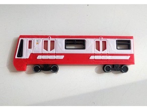 25d kırmızı router metro tren oyuncaklar oyunlar 3d print model - Mito3D