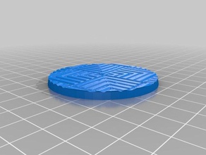 labyrinth gravity mosaics circuit minature tabletop bases models 3d print model - Mito3D