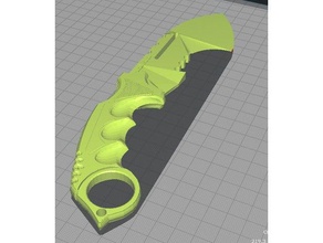 jackal karambit knife sport outdoors airsoft army ginger military sotair tactical 3d print model - Mito3D