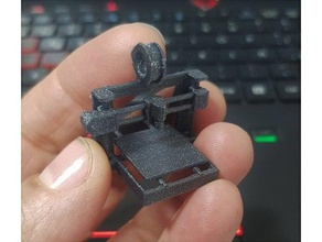keyring prusa i3 keychains challenge full movements miniature nano 3d print model - Mito3D