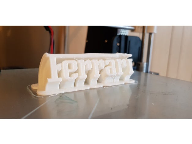 ferraris logotipo da secretária placa sinais logotipos logo ferrari scuderia 3D print model - Mito3D