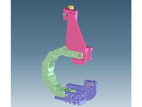 schleppkette cabo de arraste cadeia 3d a impressora partes criador pro flashforge 3d print model - Mito3D