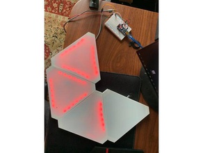 nanoleaf réplica diy legal iluminação aurora nano folha 3d print model - Mito3D