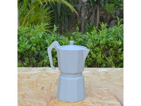 moka pot vase les conteneurs café planteur 3d print model - Mito3D