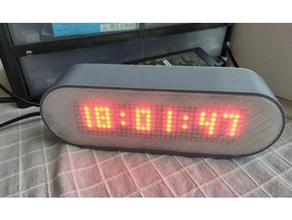 max7219 arduino clock diy case 3d print model - Mito3D
