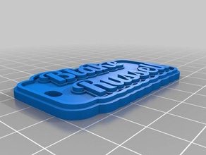 blake russell keychains customized 3d print model - Mito3D