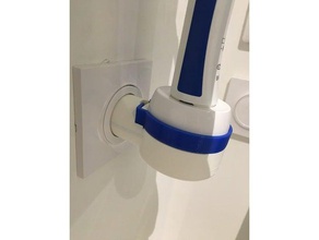 oralb stand euro prise électrique la salle de bains dock le titulaire oral-b brosse à dents porte-brosse 3d print model - Mito3D