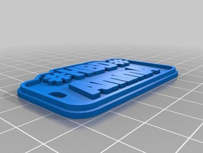 new font3 keychains customized 3d print model - Mito3D