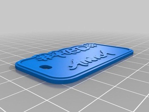 new font4 keychains customized 3d print model - Mito3D