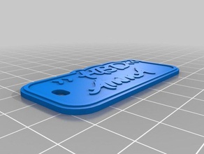 new font5 keychains customized 3d print model - Mito3D