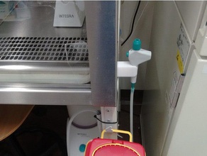 integra vacusafe wand holder biology molecular tool mount 3d print model - Mito3D