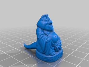 bouddha sinclair sculptures les dinosaures pop-bouddha 3d print model - Mito3D