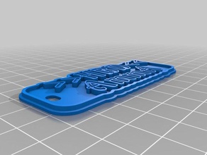 new font7 keychains customized 3d print model - Mito3D