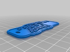 new font8 keychains customized 3d print model - Mito3D