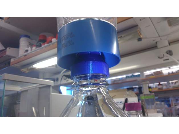 gl25 gl45 adapter bottle filter biology 3D print model - Mito3D