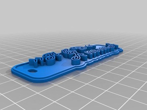 new font10 keychains customized 3d print model - Mito3D