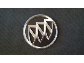 buick actual logo automotive 3d print model - Mito3D