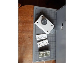 kastenschloss bohrschablone le remplacement pièces distanzplatte 3d print model - Mito3D