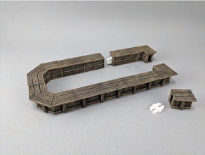 28mm modular bar openlock toy game accessories 40k boardgame dnd dungeons dragons fantasy frostgrave gaming openforge pathfinder roleplaying scatter terrain tabletop tavern decor wargaming warhammer 3d print model - Mito3D