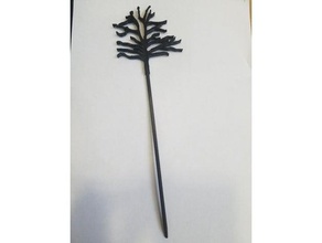 tree hairstick accessories 3d print model - Mito3D