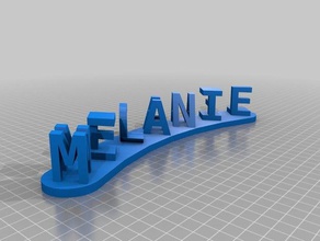 melaniemichael signos logotipos personalizado 3d print model - Mito3D