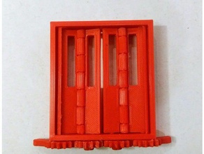 articolato pieghevole tram porte di stampa luogo meccanica i giocattoli ingranaggi trasporto 3d print model - Mito3D
