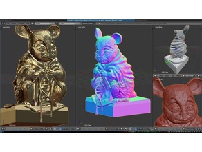ratón estatua monumento de laboratorio ratones las esculturas rata la medicina ciencia 3d print model - Mito3D