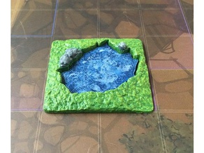 grass stone poundswamp games hole pit pond 3d print model - Mito3D