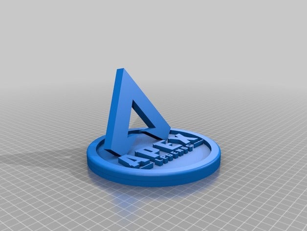 apex leggenda logo giochi Logo 3d leggende video gioco 3D print model - Mito3D