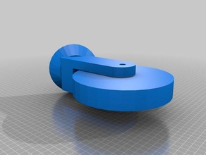 simple tire caster parts 3d print model - Mito3D