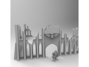 large imperium warhammer ruins 28mm toy game accessories terrain wargame 40k 3d print model - Mito3D