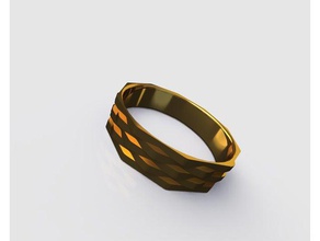decagonal ring jewelry 3d print model - Mito3D