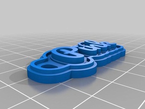 pink sampler keychains customized 3d print model - Mito3D