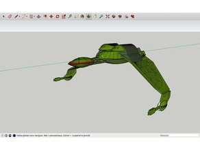 klingon bird prey star trek 3d printing discovery 3d print model - Mito3D