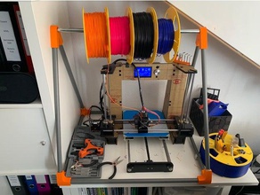 spoolholder joints 3d printing anet a6 filament spool holder 3d print model - Mito3D