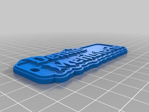 sirdennis Schlüsselanhänger angepasst 3d print model - Mito3D