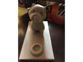 terrier phone holder 3d printing dog stand 3d print model - Mito3D