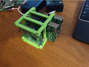 raspberry pi rack electronics kubernetes case rpi 3d print model - Mito3D