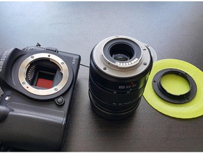 baïonnette samsung 18-55 objectif caméra 3d print model - Mito3D