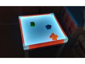 diodo emissor de luz da tabela playsets educacionais ikea falta crianças led montagem metacrilato 3d print model - Mito3D