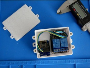 Fall wemos d1 mini dual relais-shield Elektronik 3d print model - Mito3D